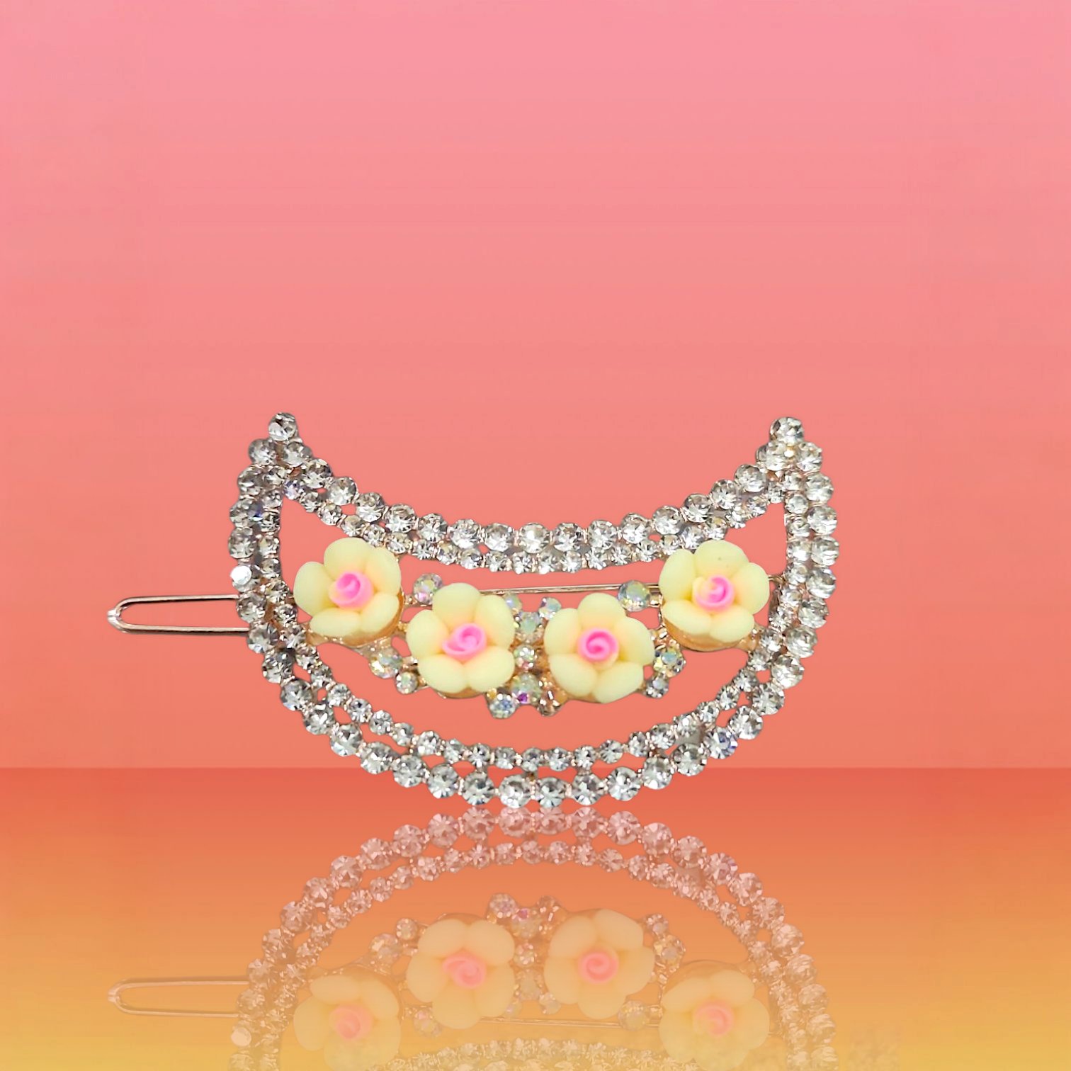 15.5 Kẹp tóc mái đính đá