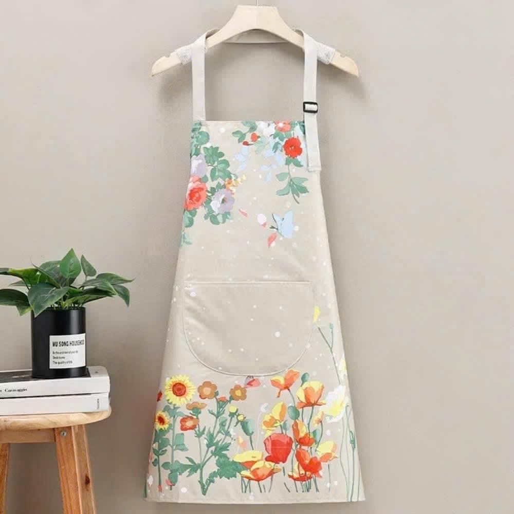 Tạp dề chống bám bẩn nhà bếp có túi hình gấu