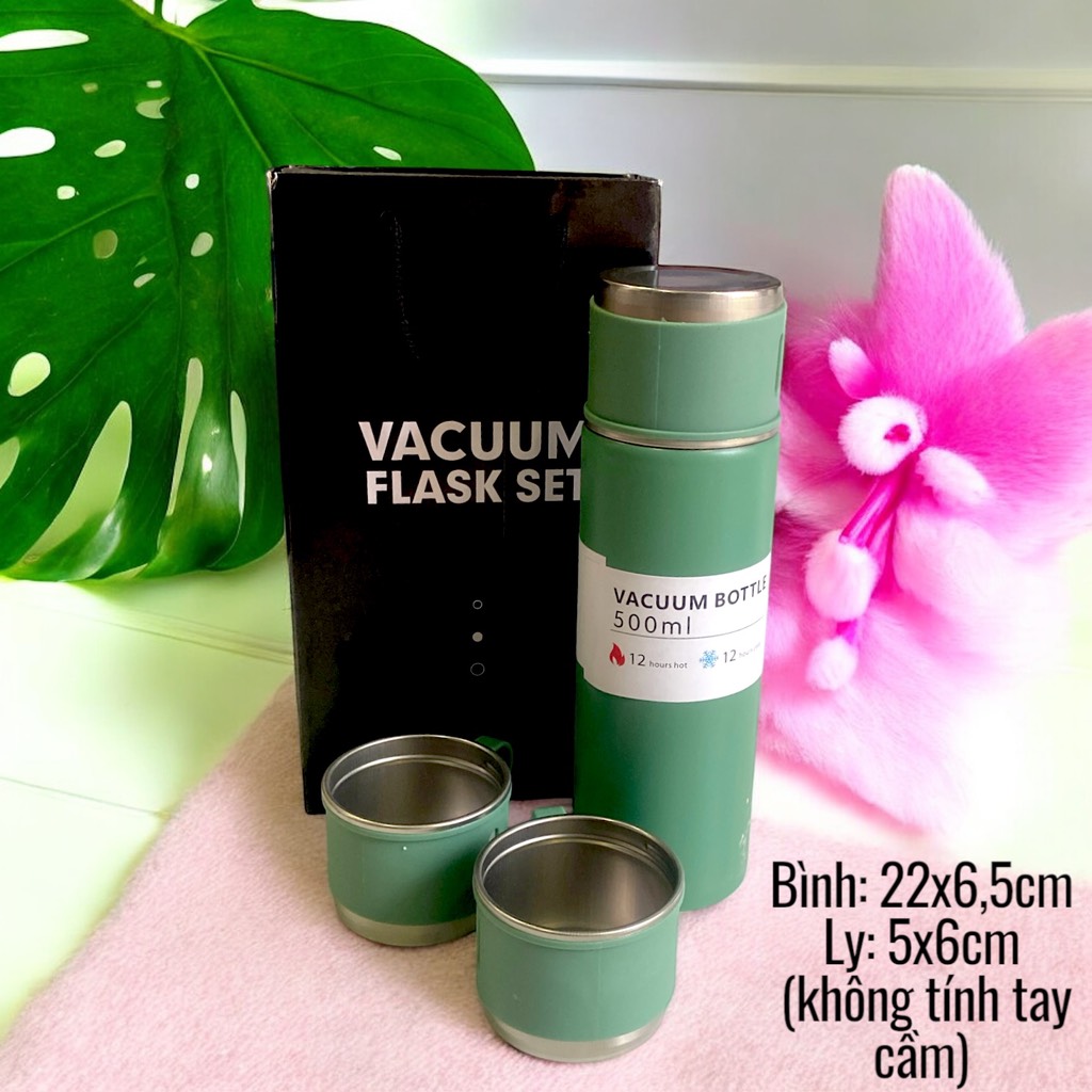 CT2. Bình giữ nhiệt 500ml (kèm 2 ly)