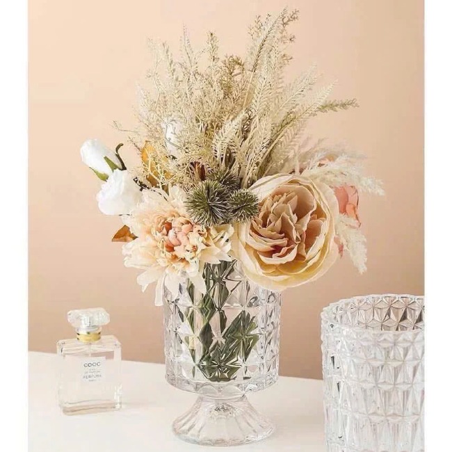 Bình/lọ hoa thuỷ tinh dạng ly