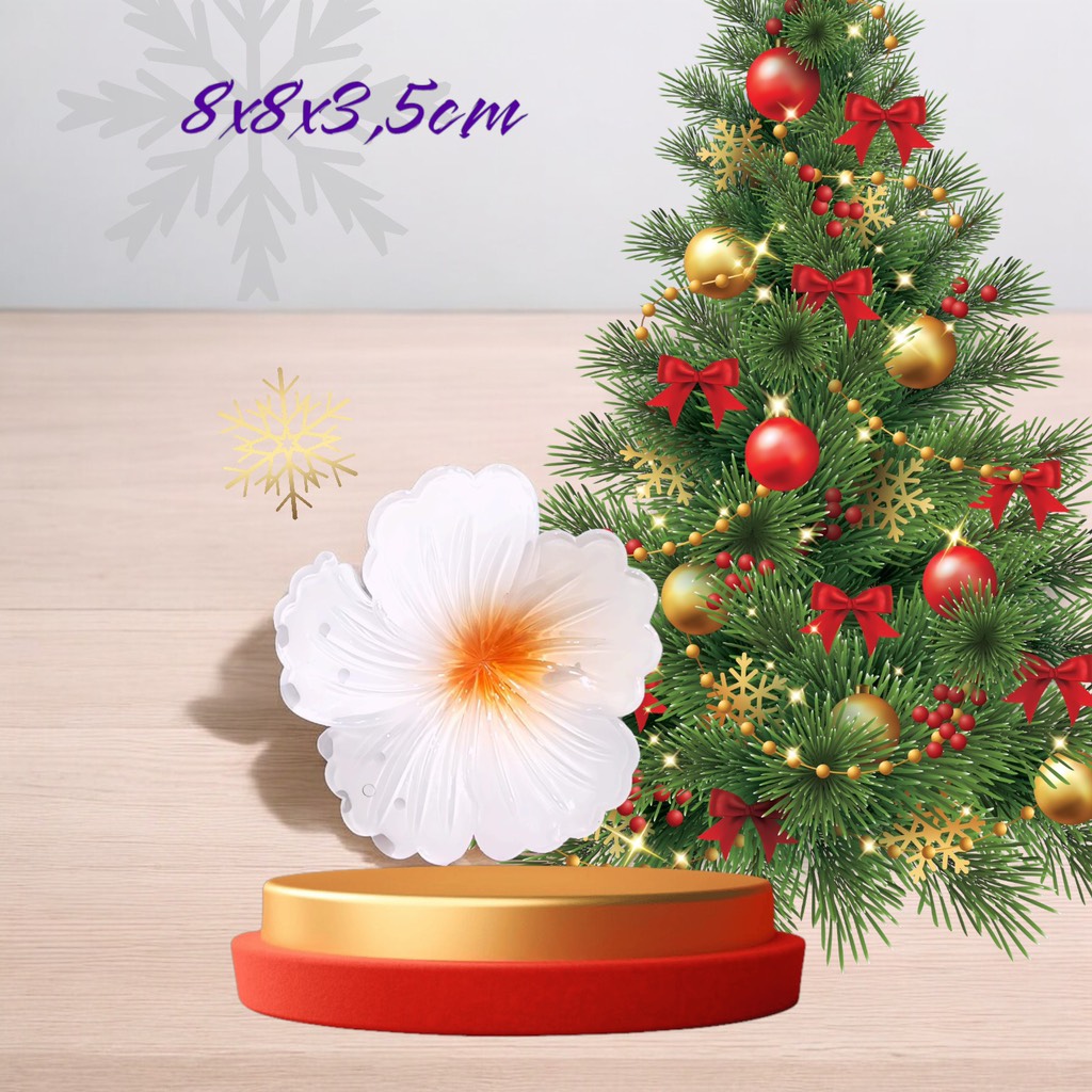 Kẹp tóc nhựa hoa sư tròn kiểu mới
