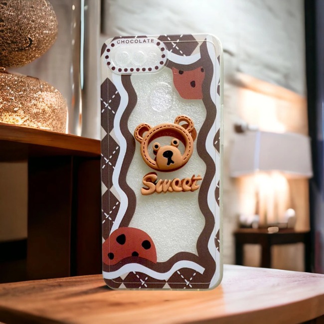 Ốp Lưng Điện Thoại Mềm SWEET Gấu Moschino Siêu Dễ Thương