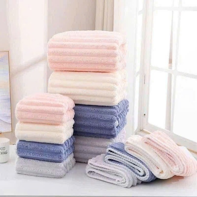 Khăn Tắm SÓNG NƯỚC Thấm Hút Nước 140Cm
