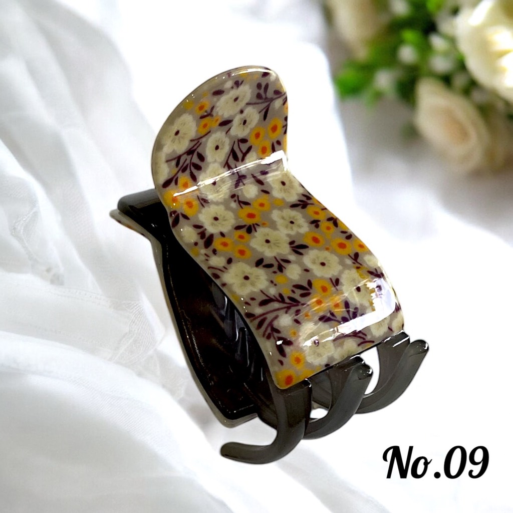 T1.Kẹp Càng Cua 5 Răng Cao Cấp Nhiều Họa Tiết Dễ Thương