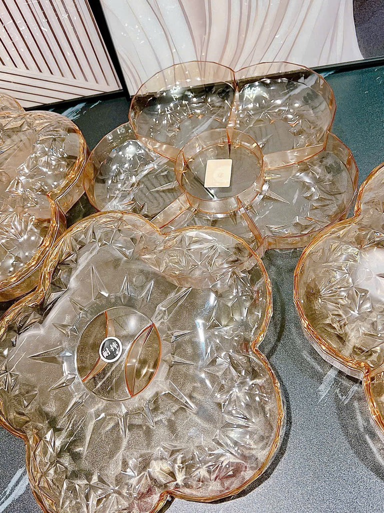 Khay Đựng Mứt Hình Hoa 5 Cánh