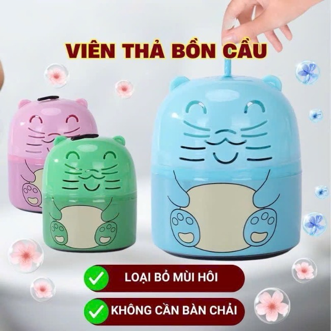 S2. Lọ thả vệ sinh bồn cầu, khử mùi và loại bỏ vết bẩn (có dây treo) 150g