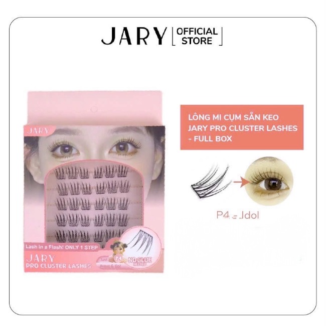 14.6-14.8.Hộp mi giả Jary Pro Cluster Lashes 6 hàng (có sẵn keo) - Full hộp giấy