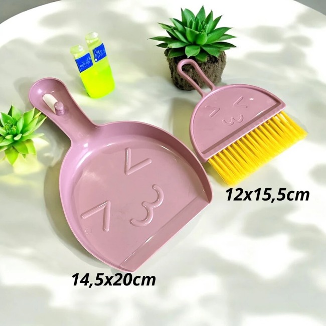 Sét chổi quyét và hốt rác mini hình gấu