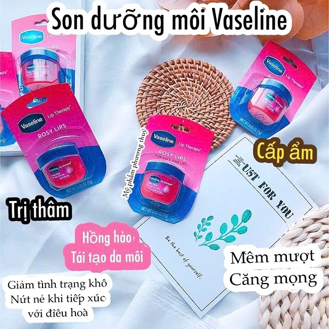 Sáp Dưỡng Môi Vaseline Lip Therapy Hồng Xinh  7g