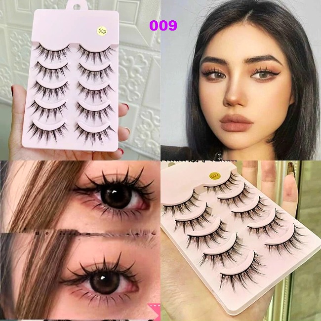 Mi Giả Dingsen Trang Điểm Tự Nhiên Hộp Hồng 5 Cặp