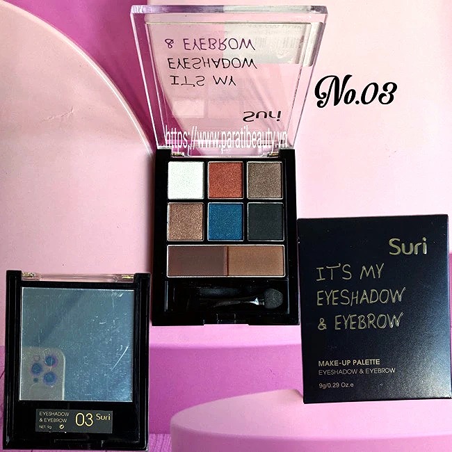 Phấn Mày Và Mắt Suri Make-Up Palette – Eyeshadow & Eyebrow Hàn Quốc