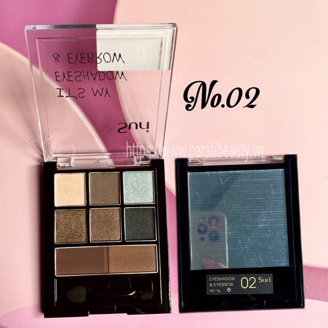 Phấn Mày Và Mắt Suri Make-Up Palette – Eyeshadow & Eyebrow Hàn Quốc