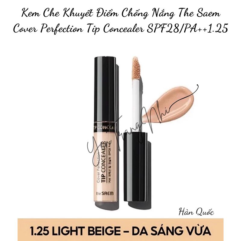 HLK-Kem Che Khuyết Điểm CN The Saem Cover Perfection Tip Concealer SPF28/PA++