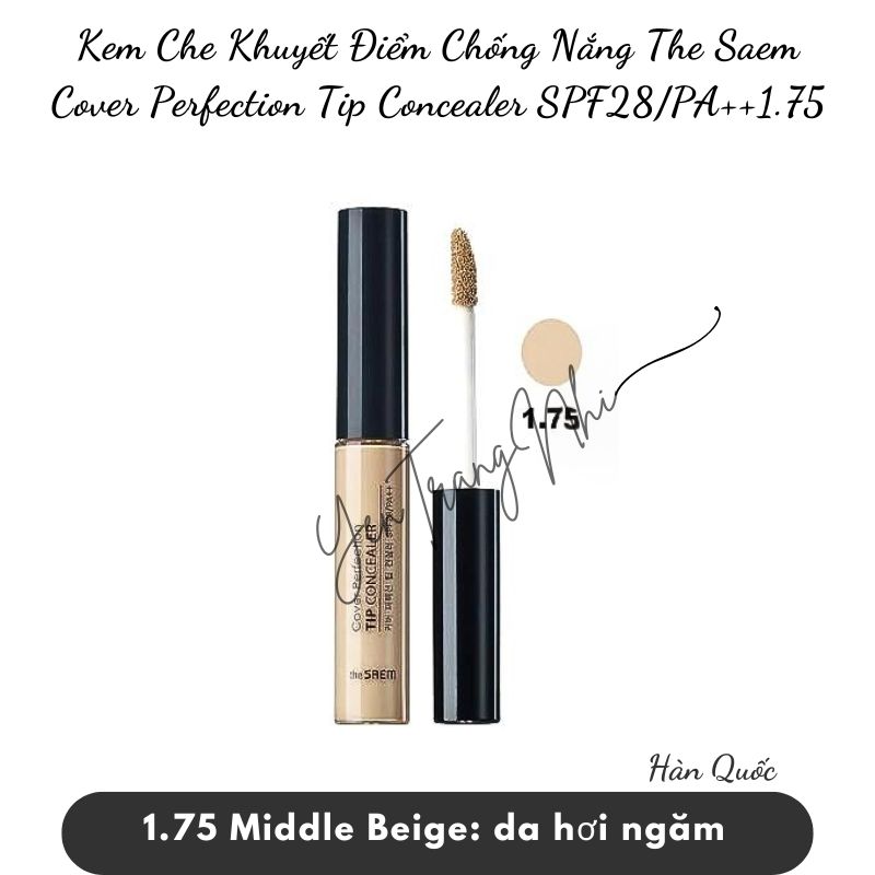 HLK-Kem Che Khuyết Điểm CN The Saem Cover Perfection Tip Concealer SPF28/PA++