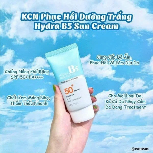 HLK-Kem Chống Nắng DD Prettyskin Hydra B5 Sun Cream SPF 50+/PA Hàn Quốc 70ml
