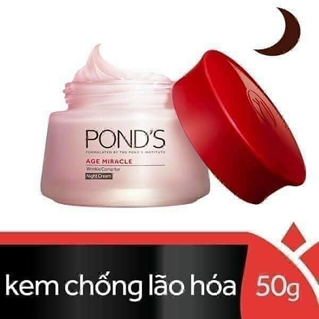 {Đêm}Kem Dưỡng Ẩm Ban Đêm Ponds Age Miracle Night Cream Thái Lan 10gr