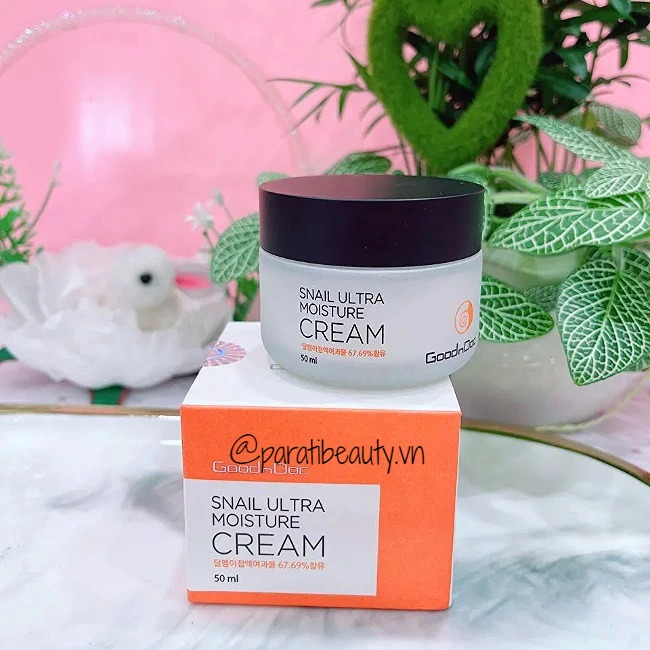 {S-T}Kem dưỡng ốc sên GoodnDoc Snail Ultra Moisture Cream Hàn Quốc 50ml