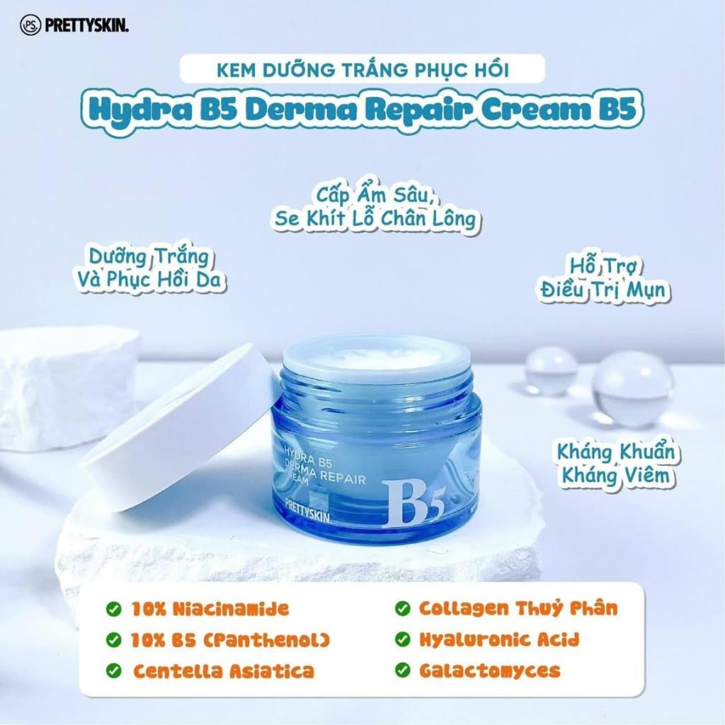 {S-T}Kem Dưỡng Phục Hồi Dưỡng Trắng Prettyskin Hydra B5 Derma Repair Cream 52ml