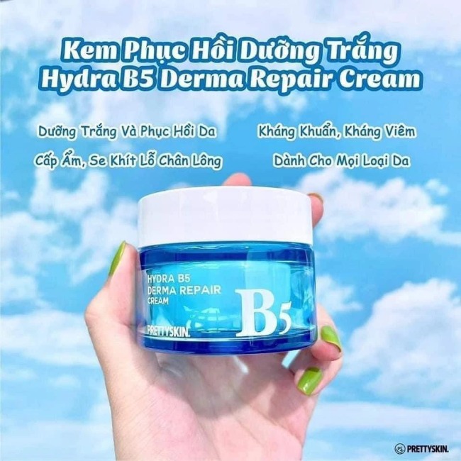 {S-T}Kem Dưỡng Phục Hồi Dưỡng Trắng Prettyskin Hydra B5 Derma Repair Cream 52ml
