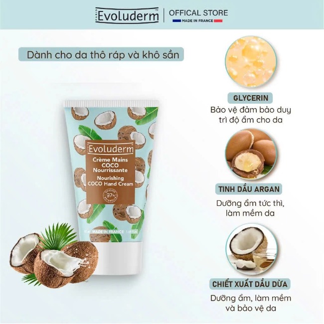 Kem dưỡng da tay Evoluderm 50ml