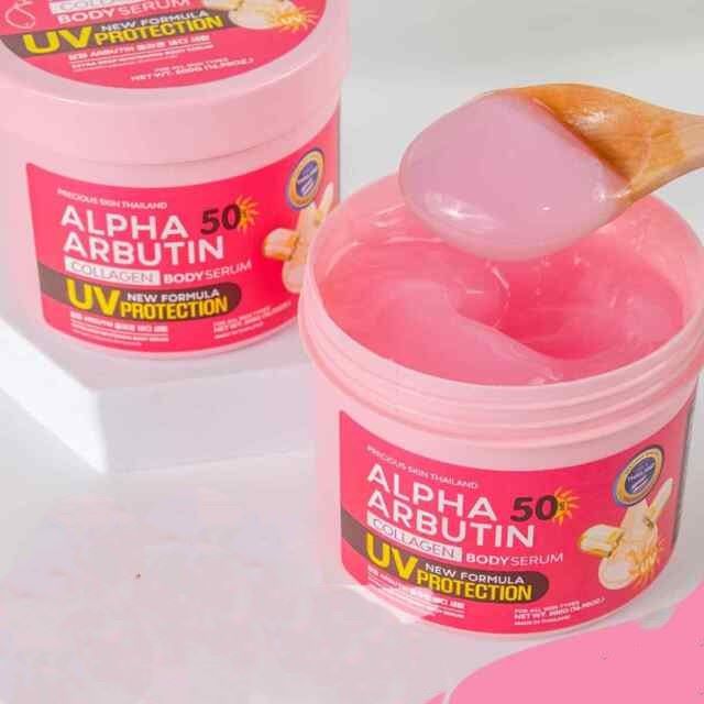 Kem Dưỡng TrChống Nắng Alpha Arbutin Collagen Body Serum SPF50 500g Thái Lan