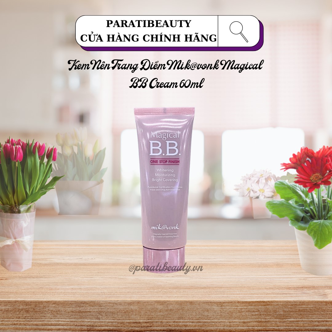 Kem Nền Trang Điểm Mik@vonk Magical BB Cream Hàn Quốc 60ml