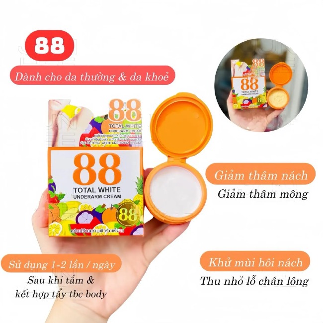 14.10 Kem trị thâm nách Total White Underarm Cream 88 35g