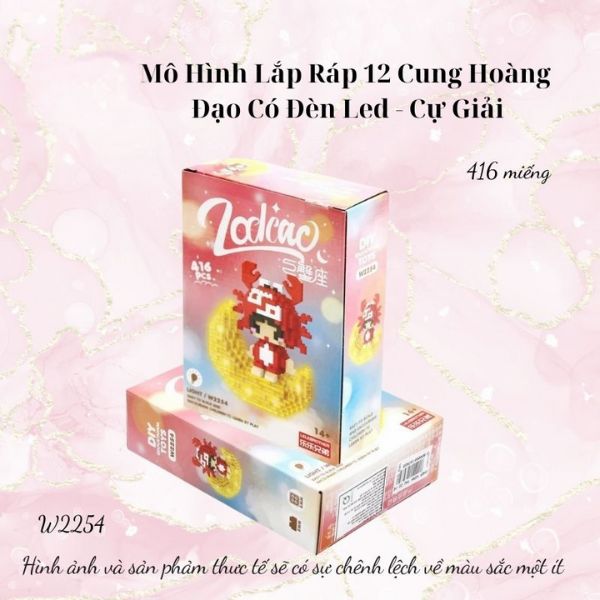 M.ô hình lắp ráp 12 cung ho.àng đ.ạo có đèn led