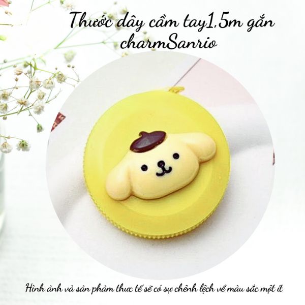 Thước dây cầm tay 1,5m gắn charm Sanrio