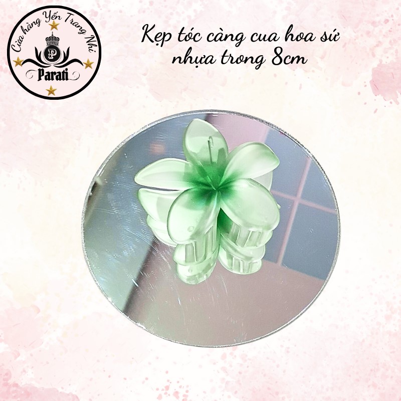 Kẹp hoa sứ nhựa nhám 8cm