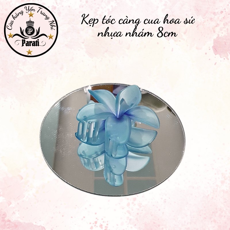 Kẹp hoa sứ nhựa nhám 8cm