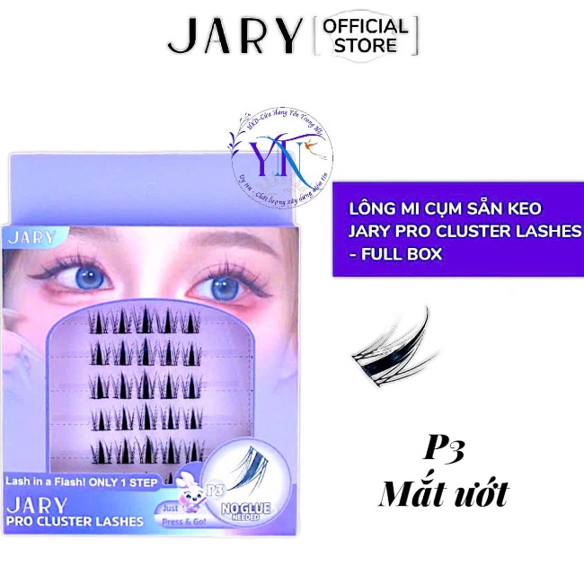 14.6-14.8.Hộp mi giả Jary Pro Cluster Lashes 6 hàng (có sẵn keo) - Full hộp