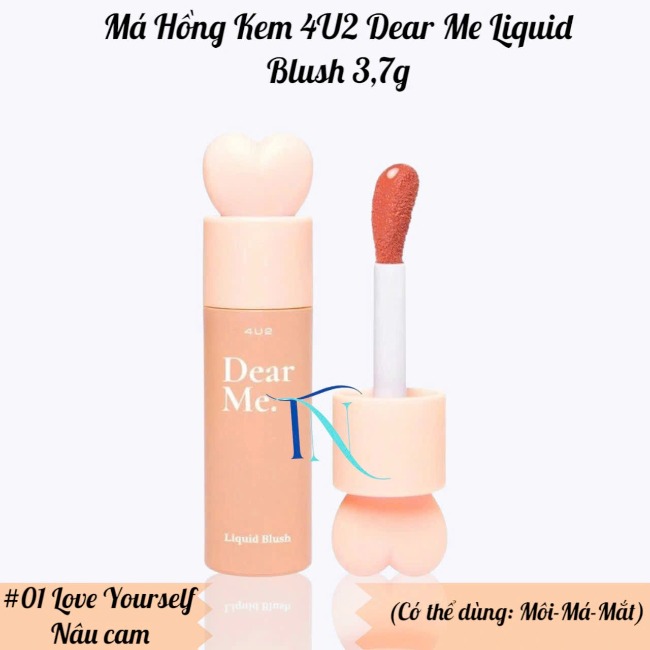 16.3 Má Hồng Kem 4U2 Dear Me Liquid Blush 3,7g