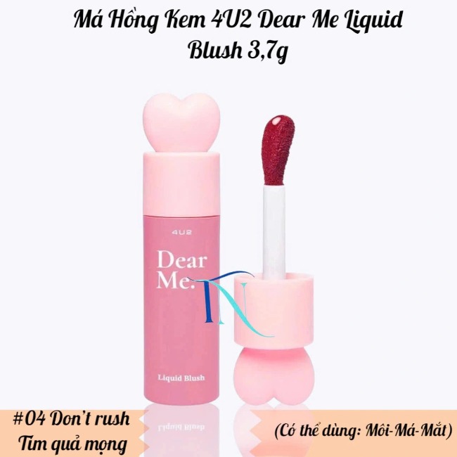 16.3 Má Hồng Kem 4U2 Dear Me Liquid Blush 3,7g
