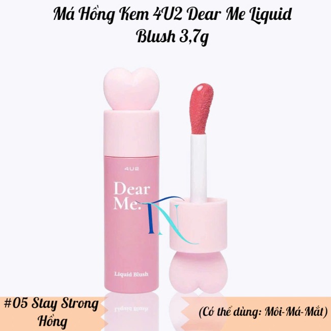 16.3 Má Hồng Kem 4U2 Dear Me Liquid Blush 3,7g
