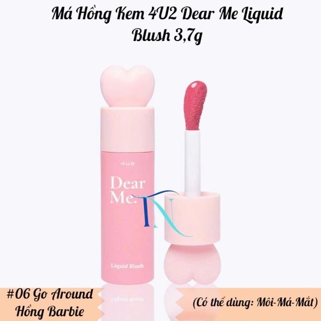 16.3 Má Hồng Kem 4U2 Dear Me Liquid Blush 3,7g