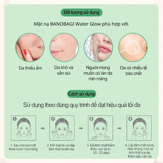 Miếng Mặt N.ạ Giấy Banobagi Mask Super Collagen Stem Cell Vitamin