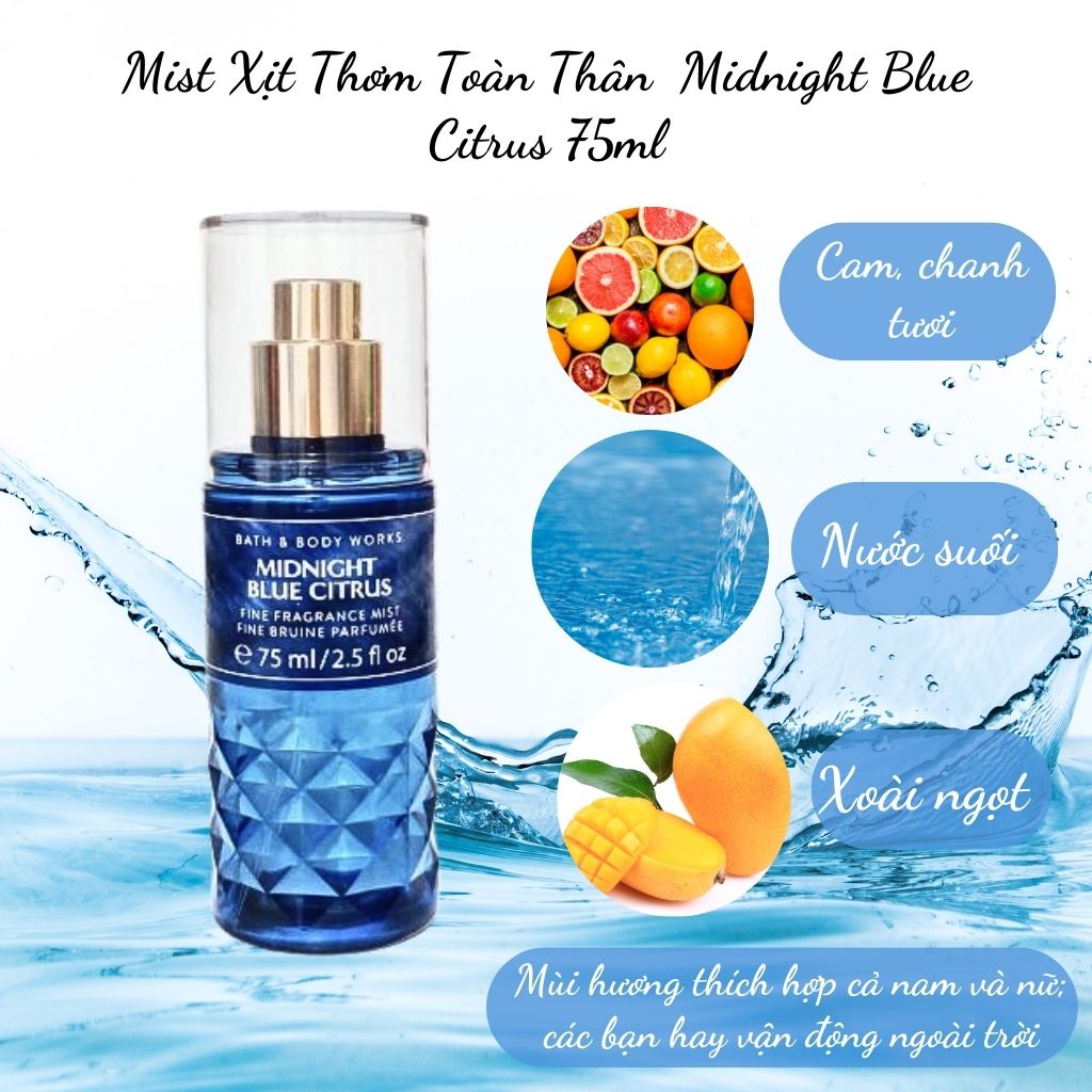 Xịt Thơm Toàn Thân Bath & Body Works 75ml