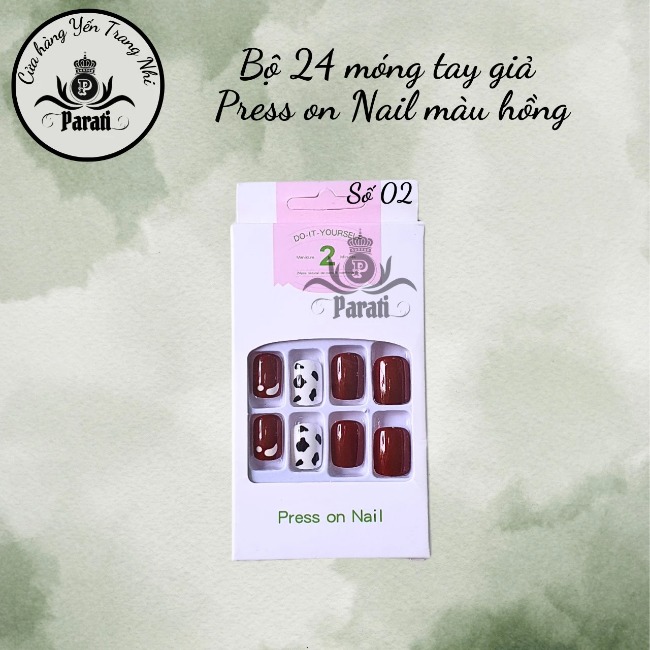 Bộ 24 nail giả Press on Nail G