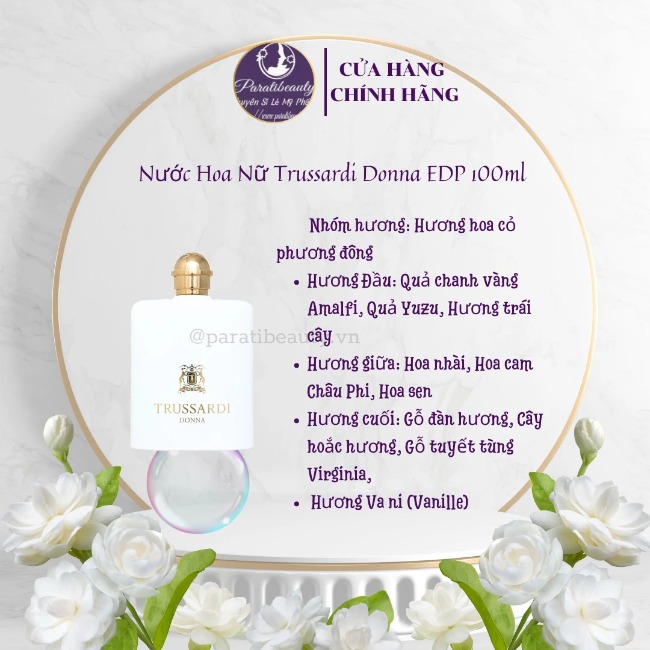 Nước Hoa Nữ Trussardi Donna EDP 100ml