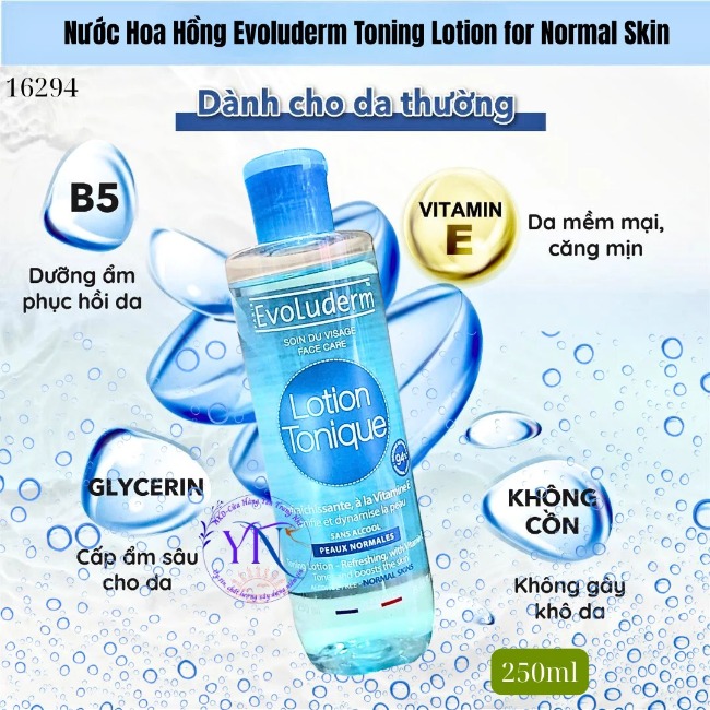 Nước Hoa hồng Evoluderm 250ml