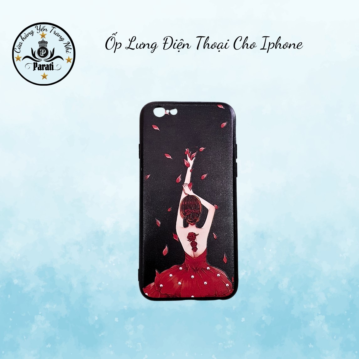 Ốp Điện Thoại Mềm, Chống Sốc Bảo Vệ Camera Họa Tiết Cô Gái Cho IPHONE 6/6Plus