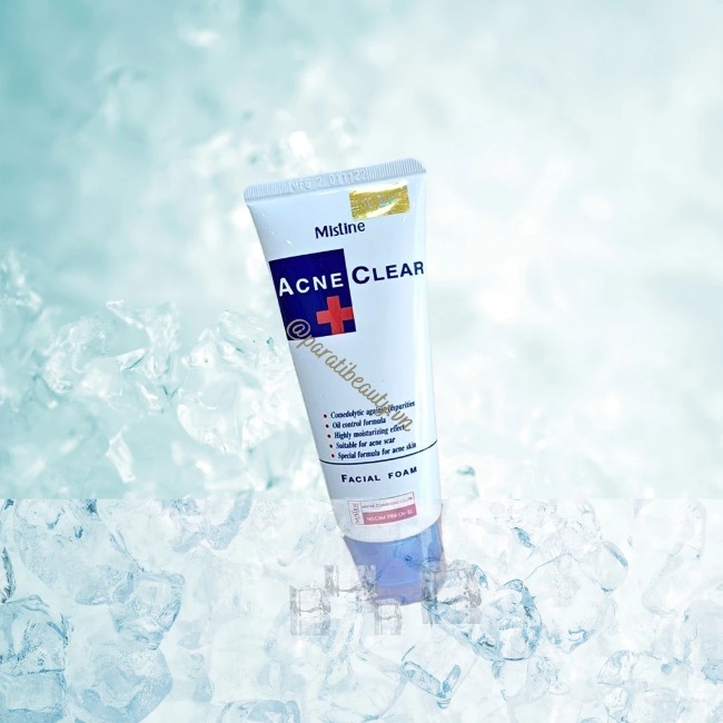 Sữa Rửa Mặt Giảm Mụn Cho Da dầu Acne Clear Mistine  85g