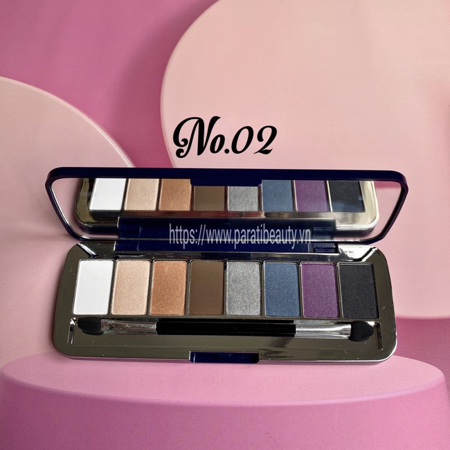Phấn Mắt Mira Aroma Siêu Mịn 8 Ô 16g
