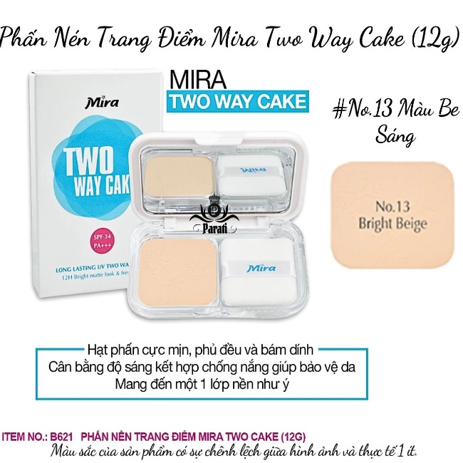 Phấn Nén Trang Điểm Mira Two Way Cake (12g)
