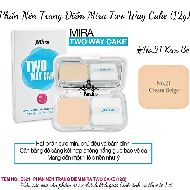 Phấn Nén Trang Điểm Mira Two Way Cake (12g)