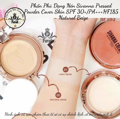 Phấn Phủ Dạng Nén Sivanna Colors Pressed Powder Cover Skin SPF 30+/PA+++HF185