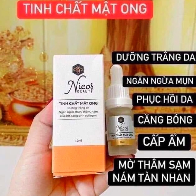 Serum Nicos Beauty Tinh Chất Mật Ong Dưỡng Da, Ngăn Ngừa Mụn 10ml
