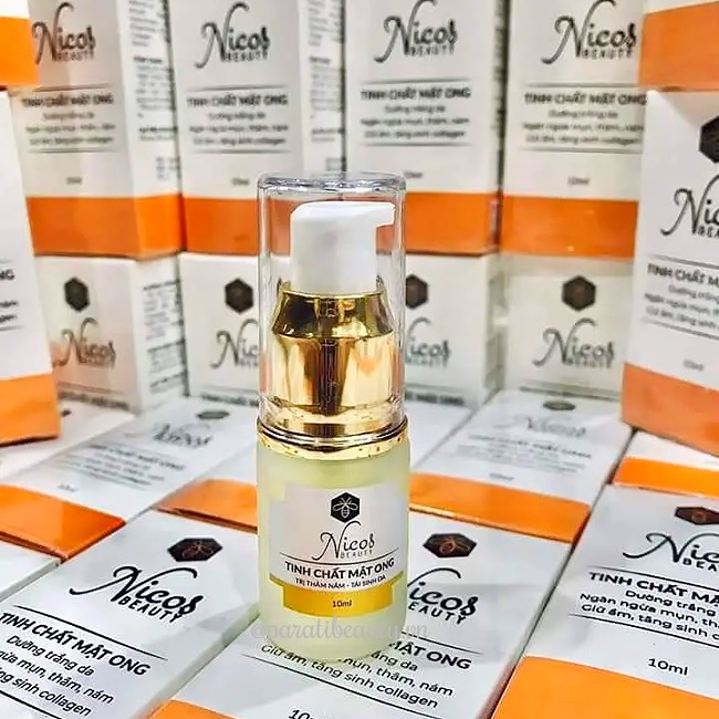 Serum Nicos Beauty Tinh Chất Mật Ong Dưỡng Da, Ngăn Ngừa Mụn 10ml