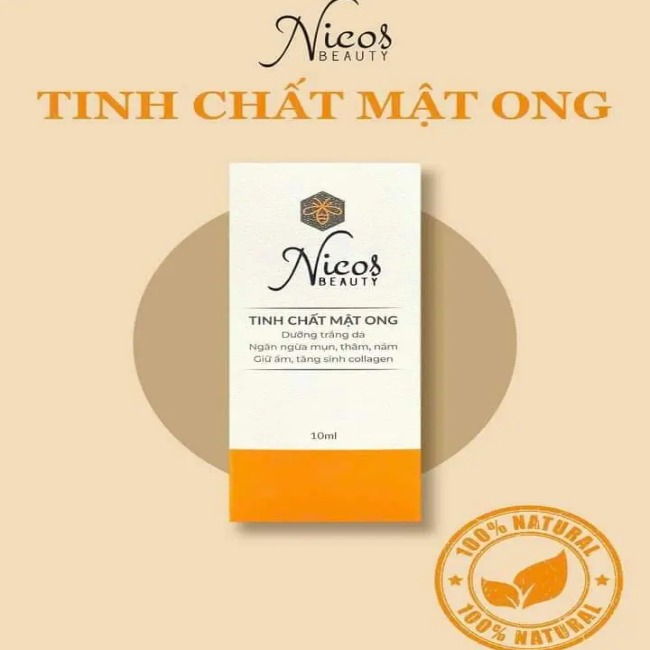 Serum Nicos Beauty Tinh Chất Mật Ong Dưỡng Da, Ngăn Ngừa Mụn 10ml
